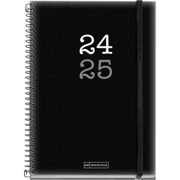 Agenda escolar 2024-2025 día página College rojo Miquelrius Catalán e Inglés 150x213mm