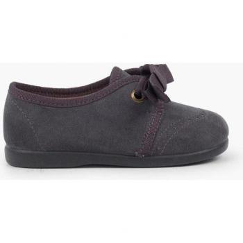 Zapato inglés de bebé niño con lazo y picados