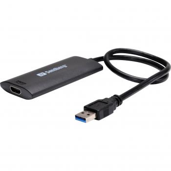 Sandberg 133-85 - Adaptador USB 3.0 a HDMI Link, Negro