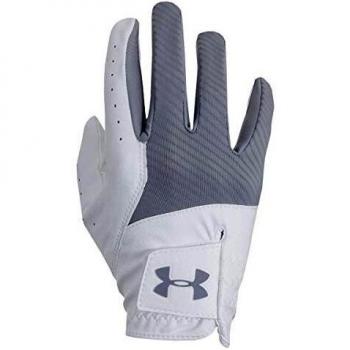Guantes de golf Under Armour Medal blanco para hombre, guante de golf para mano derecha