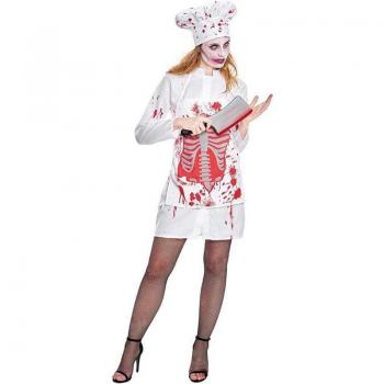 Disfraz de Zombie Cocinera para Mujer Talla L - Partilandia