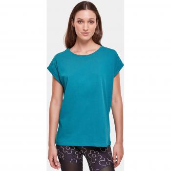 Urban Classics Women's Extended Shoulder Green Tee