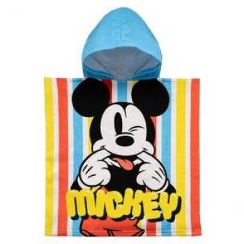 Poncho Toalla de Microfibra Mickey Disney 55x110cm