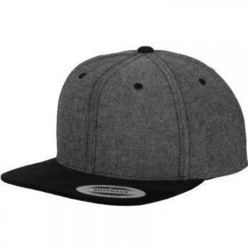 Flexfit Unisex Chambray Suede Snapback Cap - One Size, Casual Style