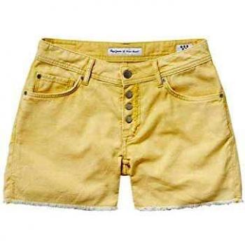 Pepe Jeans Short Thrasher Amarillo Mujer 30 Amarillo