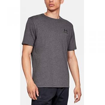 Under Armour UA Sportstyle Left Chest T-Shirt, Charcoal Medium Heather, Size: Small