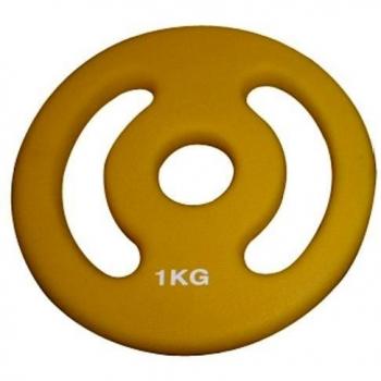 Sveltus-Discos con asas unitario amarillo Talla:1 kg