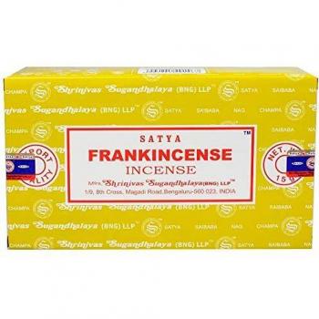 Incienso Satya de Incienso de Frankincense - Pack de 12 unidades de 15g cada una