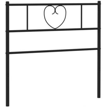 Cabecero de metal negro 100 cm