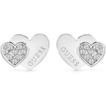 Pendientes Guess Studs Party de acero plateado