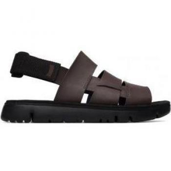 CAMPER Oruga Sandals for Men - Brown, size 46, Smooth leather/Cotton fabric and CAMPER Oruga Sandals for Men - Brown, size 12, Smooth leather/Cotton fabric