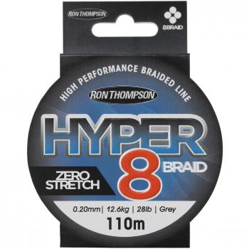 Ron Thompson Hyper 8-Braid Gris Oscuro, 0.20mm 12.6kg-28lb