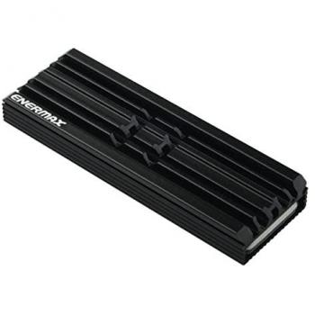 Enfriador de Disipador de Calor ESC001 para SSD M.2 2280 - Compatible con PS5, Aluminio Negro, 4 Pads de Silicona