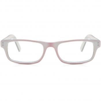 Square Full Rim Plastic Kids' Prescription Glasses Online White Size 44 - Blue Light Block Available - SmartBuy Kids