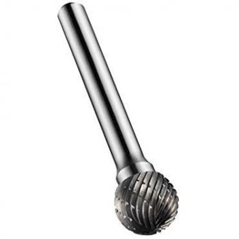 Fresa de Carburo Sólido Brillante con Punta Esférica Ø12.7mm x 6mm