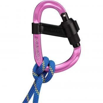 Mosquetón Mammut Smart HMS 2.0 Screwgate (Screw Gate, rosa)