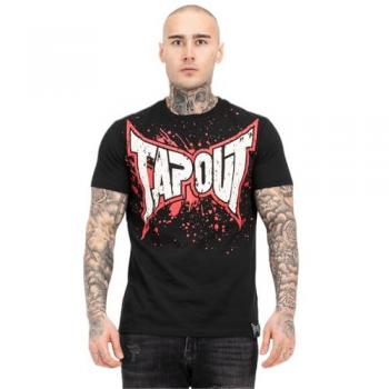 Camiseta de Manga Corta Tapout Splashing Negra para Hombre Talla L