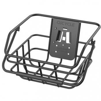Cesta para Bicicleta Eléctrica Qicycle, 35,9x31x20,7 cm, Capacidad Máxima 15 kg, Color Negro