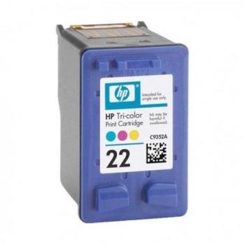 Tinteiro Reciclado HP 22 XL Colorido - Alta Capacidad, Compatible con F370, D1360, F2180 y PSC 1402