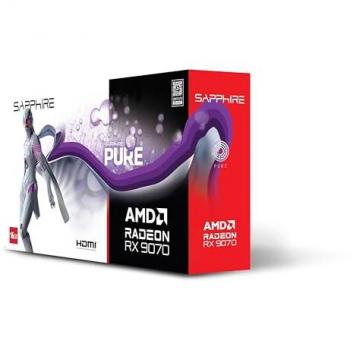 Tarjeta Gráfica Sapphire PURE AMD Radeon RX 9070 Gaming OC 16GB GDDR6 Doble HDMI / Doble DP