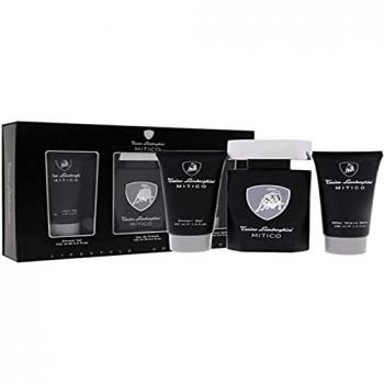 Tonino Lamborghini Mitico Men's 3-Piece Fragrance Gift Set: Eau De Toilette 125ml, Shower Gel 100ml, Aftershave Balm 100ml