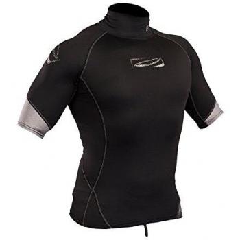 Gul 2018 Xola Short Sleeve Rash Vest Black RG0338-B4 Sizes- - Medium
