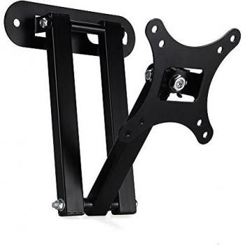 Foxpic Soporte de Pared para LCD Pantallas Planas con Brazo Articulado de Inclinación y Función Giratoria para TV de 10 a 26 pulgadas