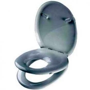 Asiento WC Baby 'n' Family Blanco 38x44 cm con Cernieras Regulables en Durolite y Resinas Termoplásticas