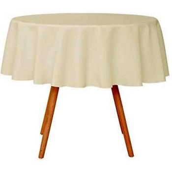 UMI. by Amazon Mantel Mesa Comedor Manteles para Restaurantes Comedor Cocina 160 cm Beige