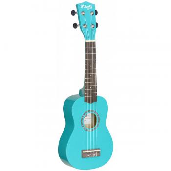 CLEAN DESIGN ACTIVE SUBWOOFER 200 - 10 BLACK & WHITE / STAGG OCEAN BLUE SOPRANO UKULELE WITH BAG