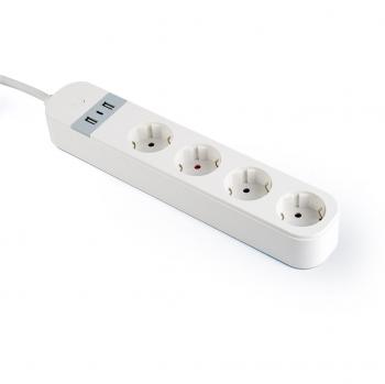 Regleta inteligente Gembird TSL-PS-S4U-01-W (1,5 m)
