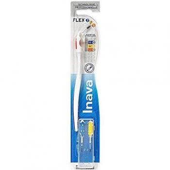Inava Brossettes Interdentales Flex con Mango Largo 1/2/3 - Blister de 1 Mango + 3 Brossettes