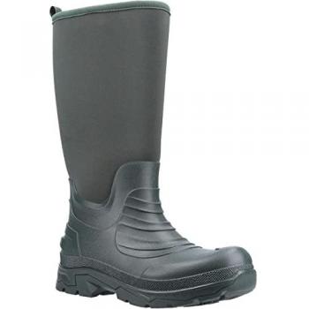 Cotswold Kenwood Waterproof Green Wellington Boots for Men - Size UK 12