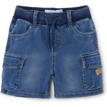 Shorts de Jeans Nmmben Azul Medio Denim Baggy Fit 110 para Niños