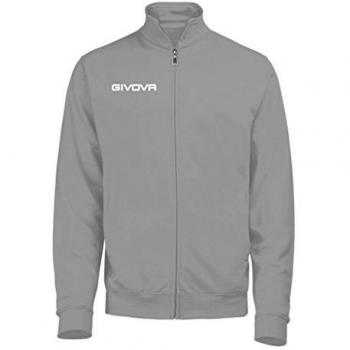 Givova Citta New Unisex Zip Sweatshirt in Grey