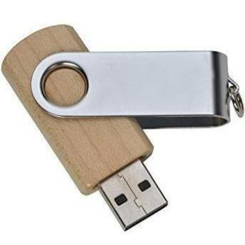 aricona 554-5 N ° 552-4 Ari arce duro 2.0 / 1.1 flash USB de madera con llavero, plug and play incl. datos de larga duración de 32 GB