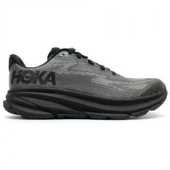 Hoka Clifton 9 - Grade School Shoes - Black - Size: 3 / HOKA Women's Clifton 9 Road Running Shoes - Black/Carbon Black, Size 3.5 W