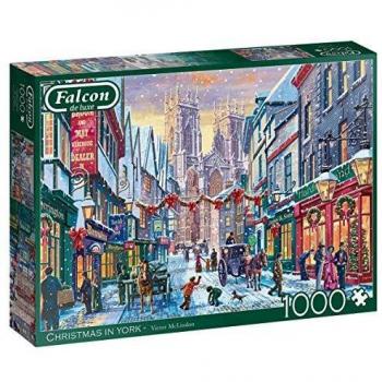 Puzzle Falcon Christmas in York 1000 piezas