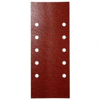 WOLFPACK LINEA PROFESIONAL 9020620 Lija de Recambio LO250, 115 x 280 mm, con Agujeros, Grano 40, 10 Piezas