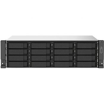 QNAP TS-1673AU-RP-16G NAS Servidor de Almacenamiento en Red, 16GB DDR4 RAM, AMD Ryzen V1500B Quad-core, USB 3.2 Gen 2, Serial ATA III