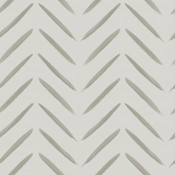 Holden Decor Chevron Brush Marks Taupe Yellow Wallpaper