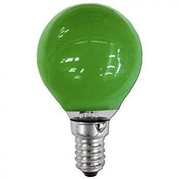 Bombilla Esférica Verde 25W E14