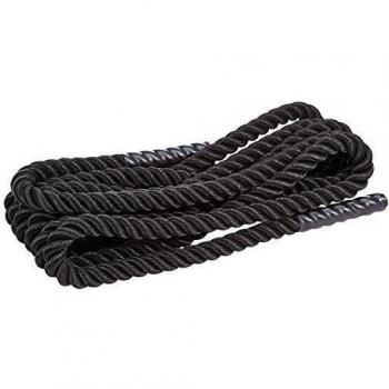 AFW 106080 - Cuerda de entrenamiento para crossfit de 10 metros, peso de 8.5 kg, color negro, talla M