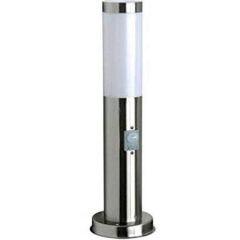 Smartwares RX1010-45S Poste de jardín, Acero inoxidable, Sensor de movimiento, Conector E27, 45 cm, IP44