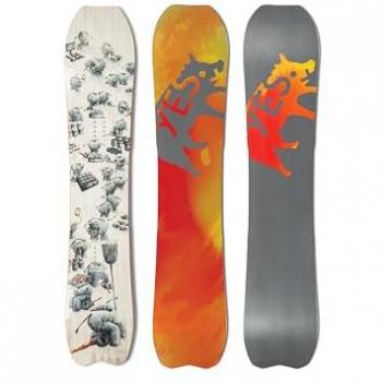 Yes Warca Uninc Jps Snowboard negro, Directional Twin, Backcountry Freestyle, talla 150