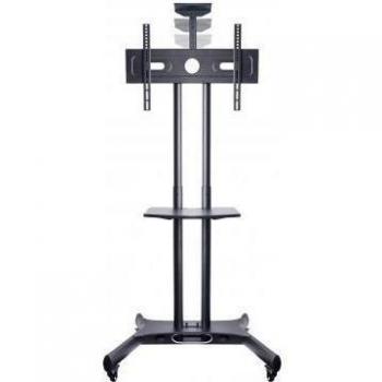 Peana TV con estante y soporte webcam Floorstand Basic