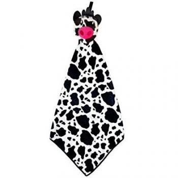 VIGAR Moo Paño de Cocina, Material: 80% Polyester, 20% Polyamide, Blanco/Negro, 38 X 38 X 4 cm, 6 Unidades