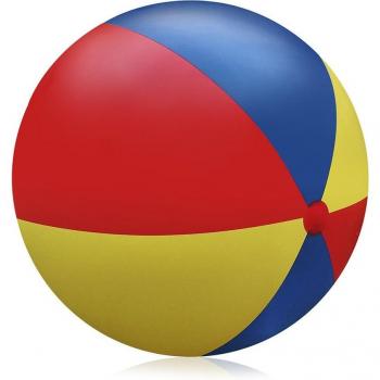 Pelota gigante hinchable tricolor de 120cm de diámetro, ideal para juegos al aire libre