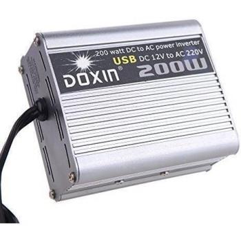 Anself 200W Inversor de corriente de Coches Car Power Inverter vatios DC 12V a AC 220V + USB Transformador Voltaje Portable