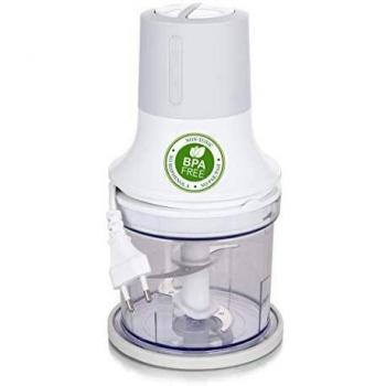 Picadora Eléctrica Emerio MC-122649.2, 260W, 500ml, 4 Cuchillas de Acero Inoxidable, Blanca